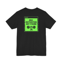 404 Motivation Not Found T-Shirt — Funny Gym Workout Tee alternate view 3