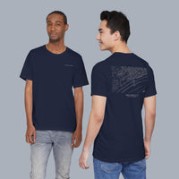 Venice Beach Map T‑Shirt — Minimal Coastal Map Graphic Tee