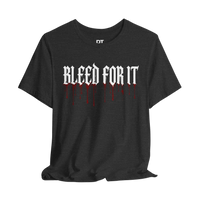 DailyThreadCo. black cotton tee with white gothic lettering 