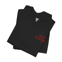 DailyThreadCo. black 100% cotton t-shirt with red 