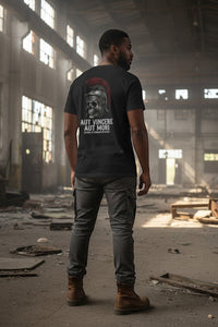 DailyThreadCo. black 100% cotton t-shirt with a Roman skull graphic and 