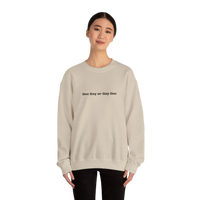 DailyThreadCo. cream crewneck sweatshirt with 