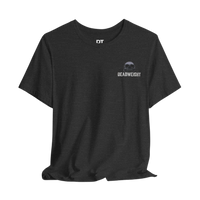 DailyThreadCo. dark charcoal grey 100% cotton t-shirt with distressed skull and 
