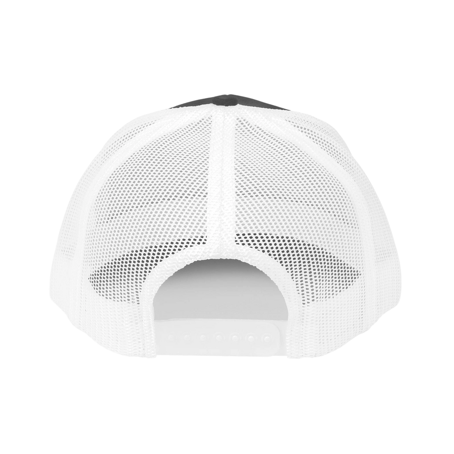 DailyThreadCo. Deadweight trucker cap with white breathable mesh back and adjustable plastic snapback closure.