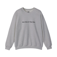 DailyThreadCo. light grey heathered crewneck sweatshirt with