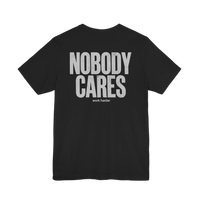 DailyThreadCo. black 100% cotton graphic tee with white distressed 