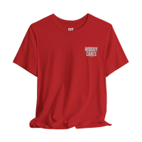 DailyThreadCo. red cotton graphic tee with 