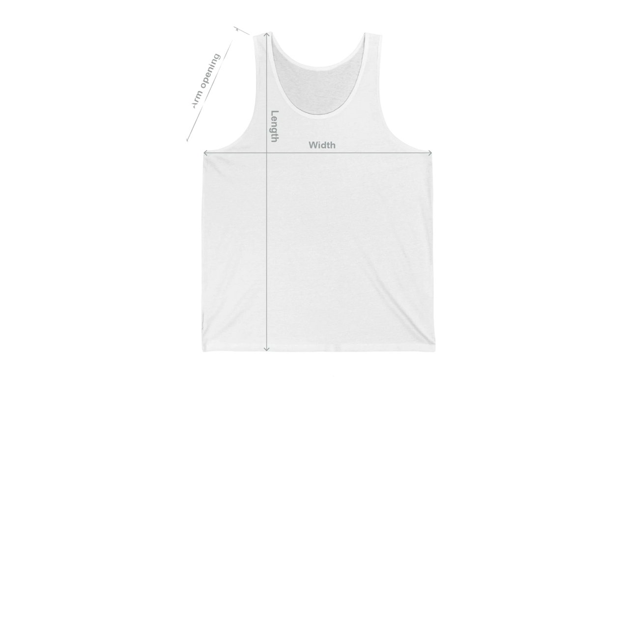 DailyThreadCo. white cotton tank top with retro red "STRONGER THINGS" logo print. Lightweight, retail fit.