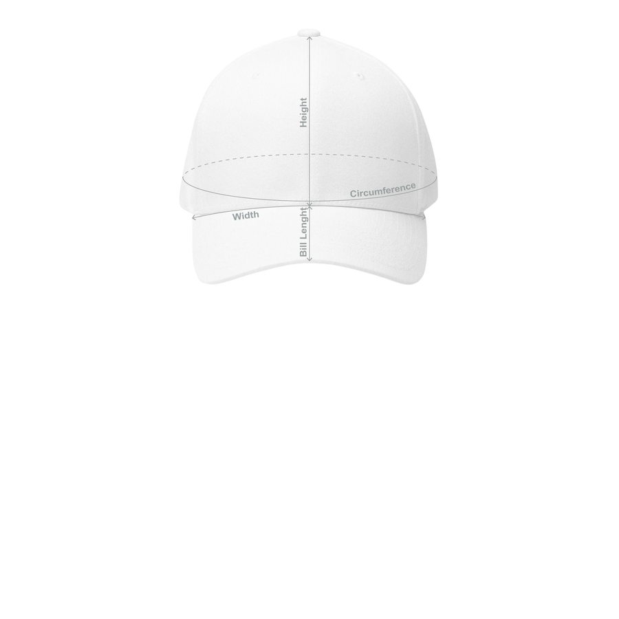 DailyThreadCo. structured Flexfit cap with distressed skull embroidery and silver undervisor in a mid-profile design.